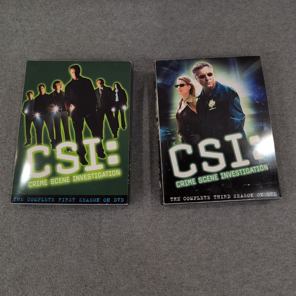 CSI Crime Scene Investigation The Complete First and Third Seasons DVD Box Sets - Picture 1 of 2